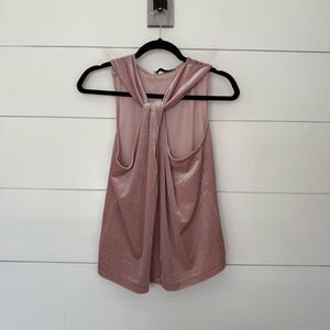 Mango Women’s Small Pink Velvet Tank Top New